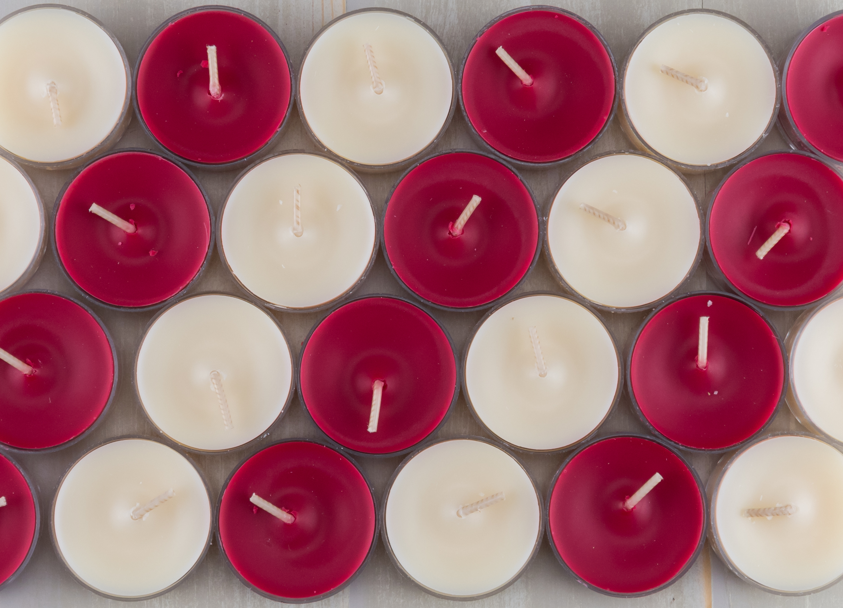 Rows of candles