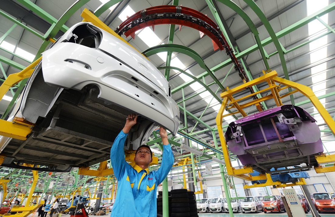 EV assembly line in east China