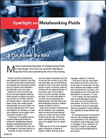 Spotlight on Metalworking Fluids