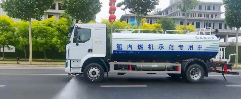 First Hydrogen ICE Service Truck Hits China’s Roads