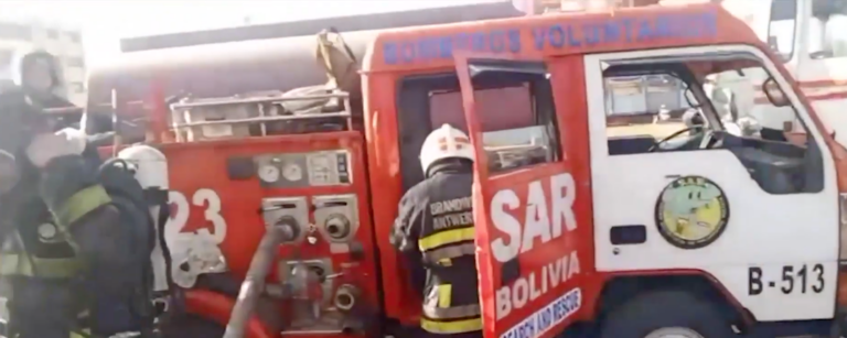 Blaze in Bolivian Lubricant Depot